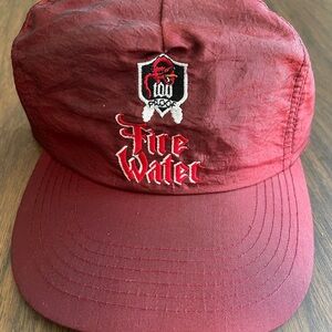 VTG 100 Proof Fire Water Hot Cinnamon Schnapps Snapback Embroidered Logo Hat Cap